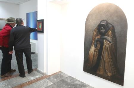 IGOR GORNIK IN OTVORITEV RAZSTAVE 38 FOTO LJUBO VUKELIČ